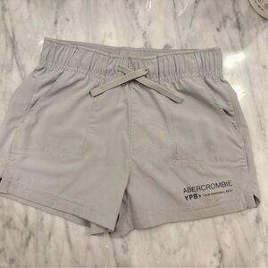 Abercrombie & Fitch Light Gray Drawstring Shorts